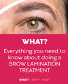 Brow Lamination Course what you will learn about doing a brow lamination treatment